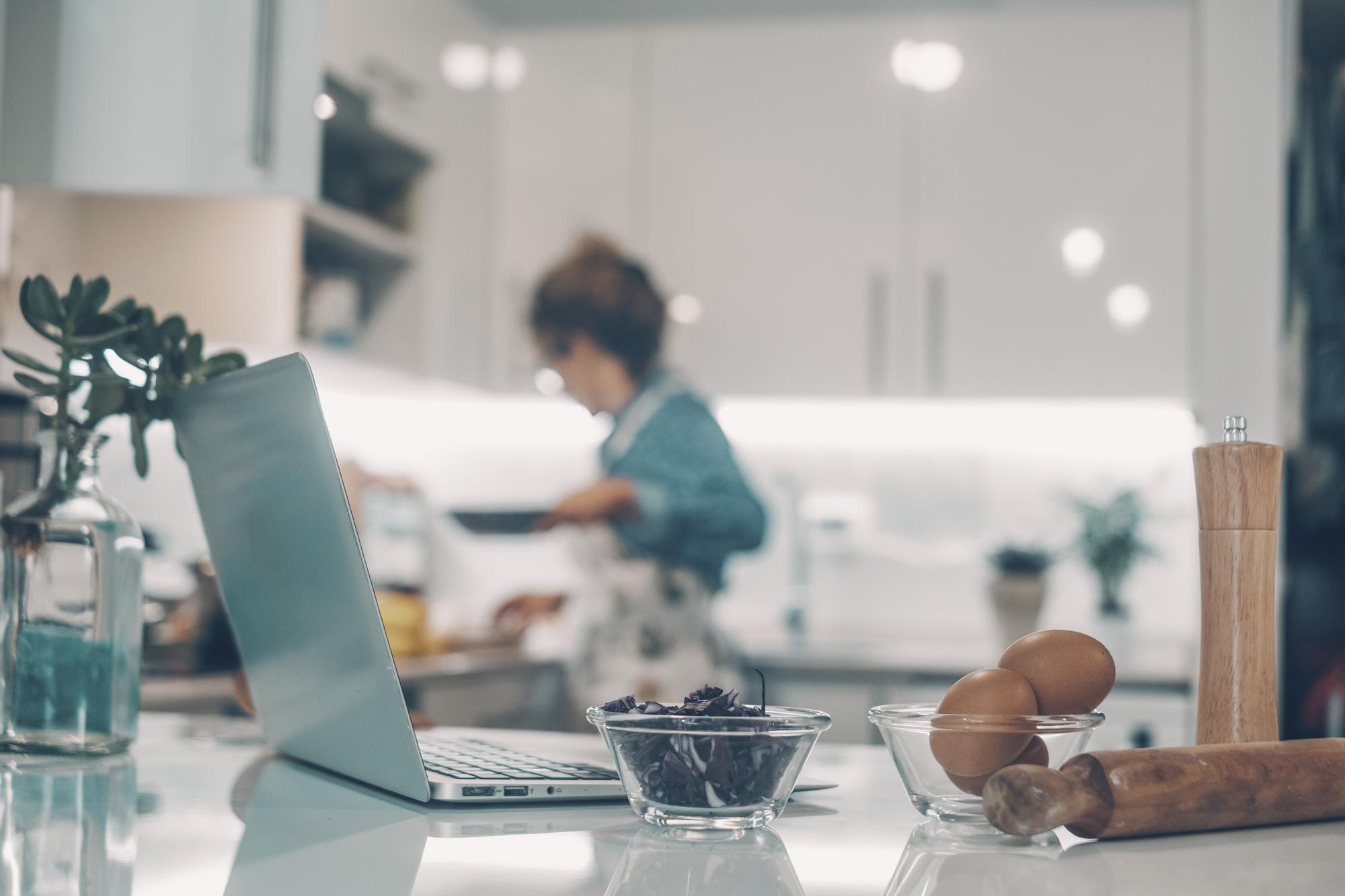 Workspace cucina domestica elegante